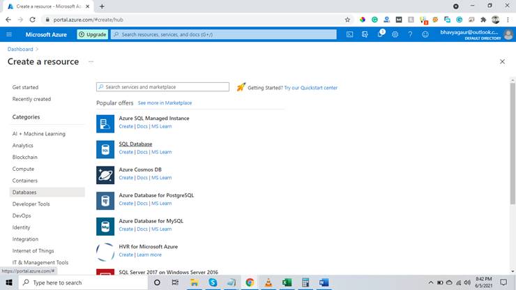 How To Create A Single Database In Azure SQL Database